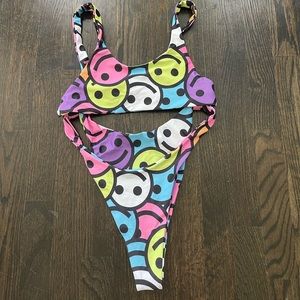 Smiley face bodysuit